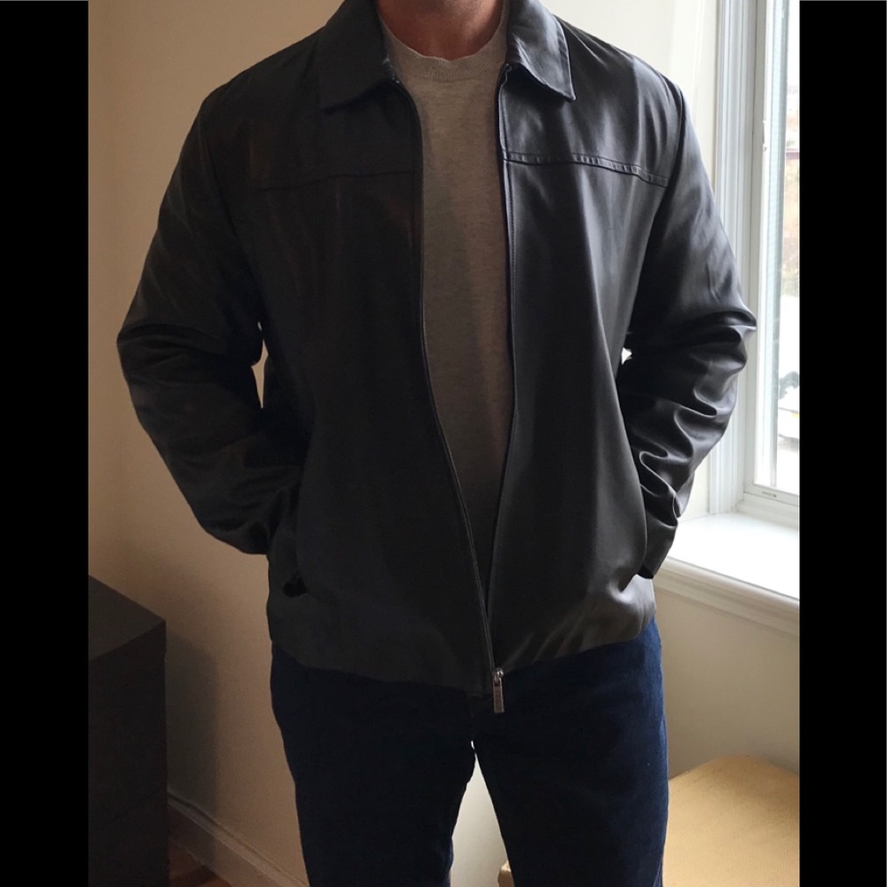 Cole Haan 100% genuine leather lambskin jacket